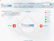 Tablet Screenshot of interlinkforwarding.com